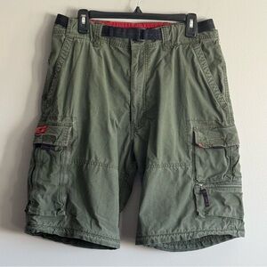Abercrombie & Fitch Paratroops Men's Olive Green Cargo Shorts Size Medium